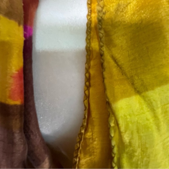 Oversized Colorblock Wrap/ Shawl Boho Art to Wear‎ OS - Picture 11 of 12